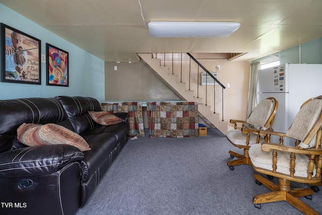 300 Wimberly Way, Bristol, TN 37620 - living area with stairs and carpet floors