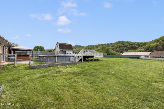300 Wimberly Way, Bristol, TN 37620 - view of yard featuring a wooden deck, a gazebo, and fence