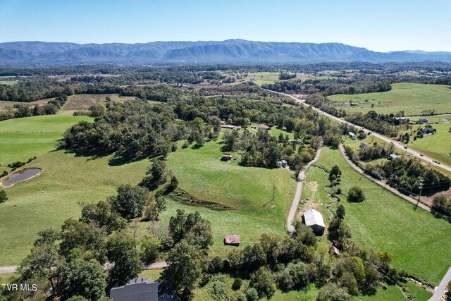 aerial view featuring a mountain view