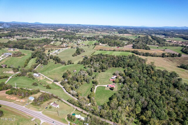 drone / aerial view featuring a rural view