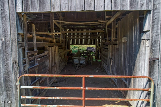 view of horse barn