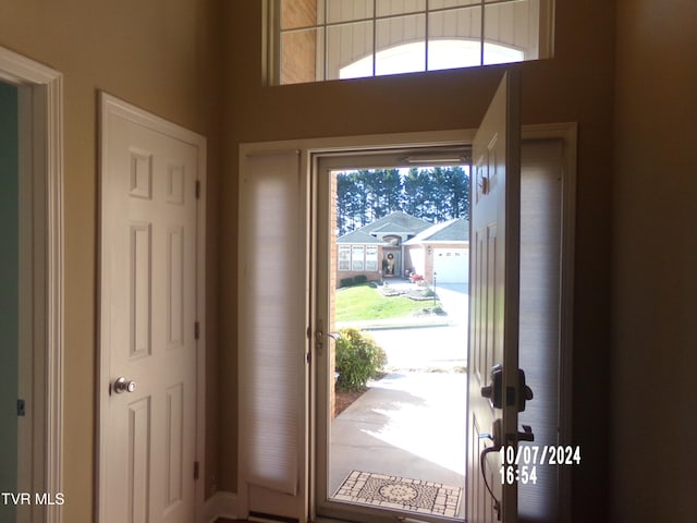 foyer entrance featuring a wealth of natural light