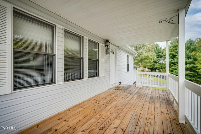 view of wooden terrace