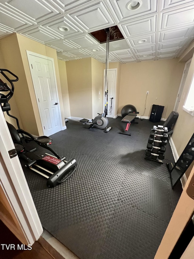 view of workout area