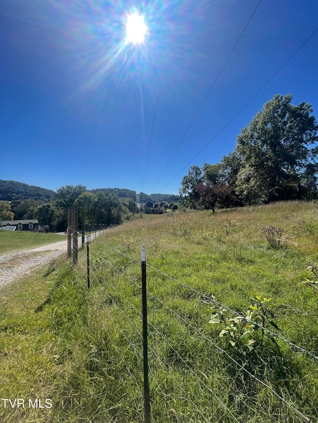 view of yard featuring a rural view