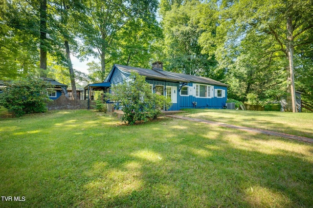 120 Rock Rd, Bristol, TN 37620 - view of front of house with board and batten siding and a chimney