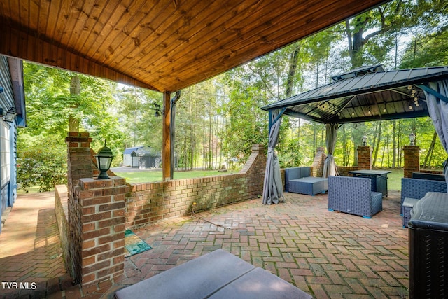 120 Rock Rd, Bristol, TN 37620 - view of patio / terrace featuring a gazebo