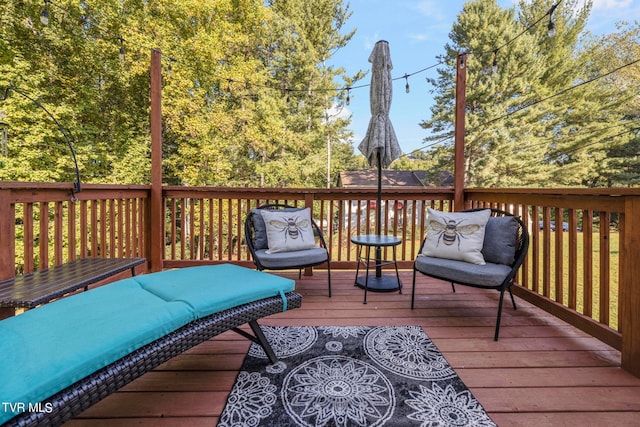 view of wooden terrace