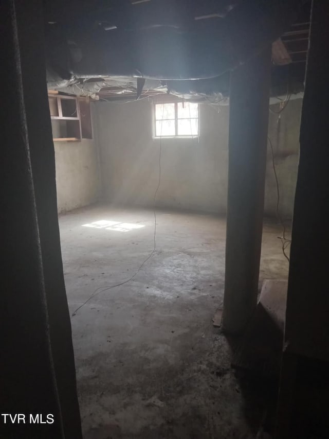 view of basement