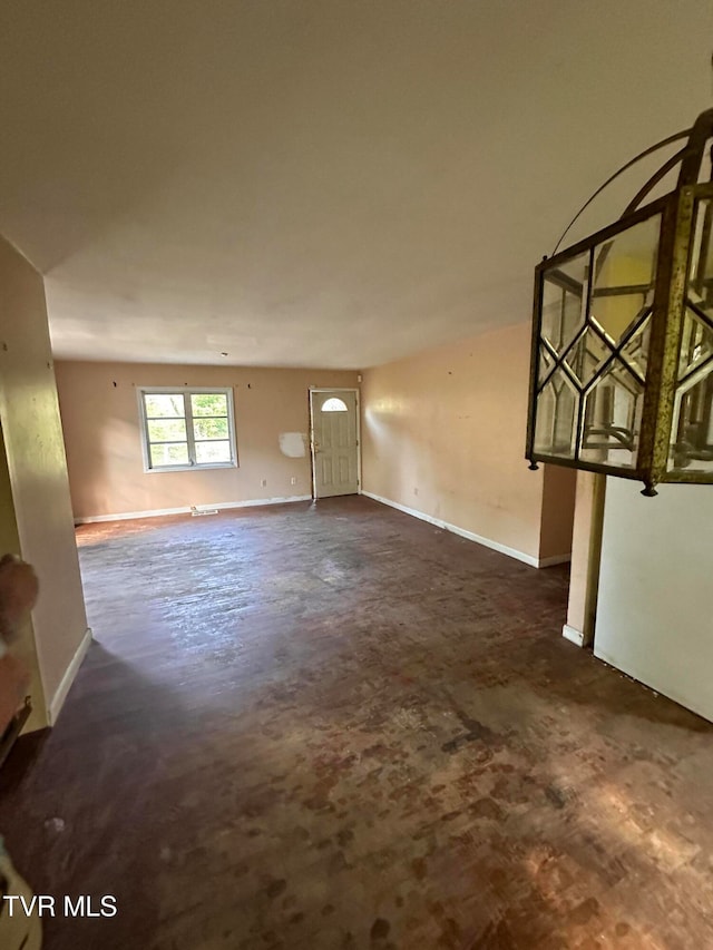 view of unfurnished living room