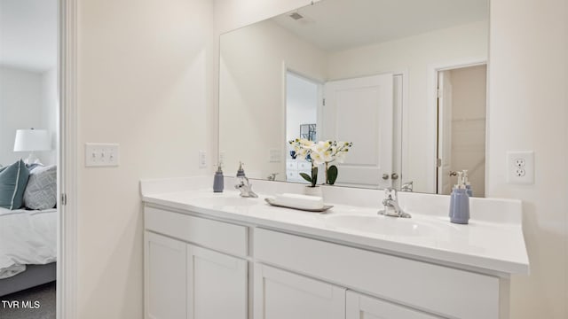 bathroom with vanity