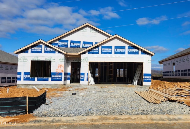 view of unfinished property