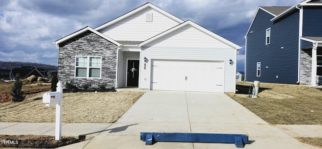 view of front of house featuring a garage