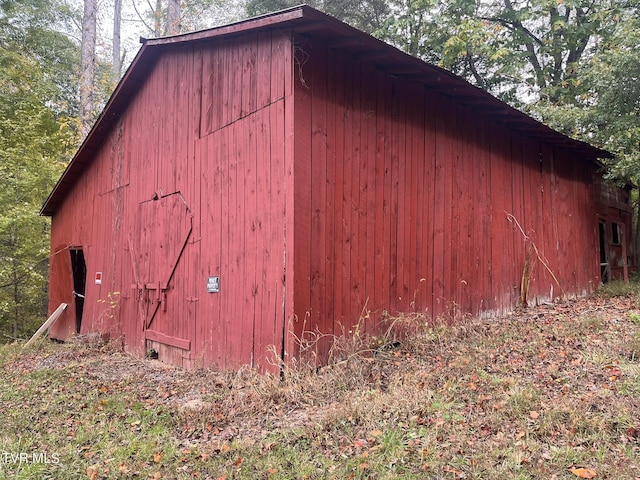 view of barn
