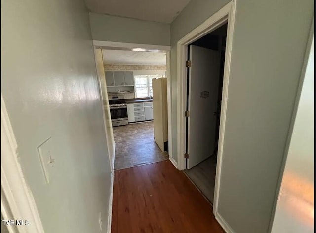 hall featuring hardwood / wood-style floors