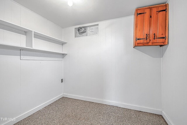 interior space with carpet floors