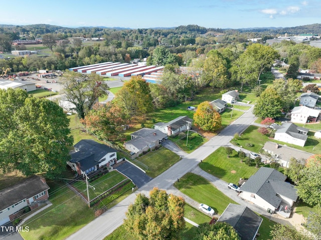 aerial view featuring a residential view
