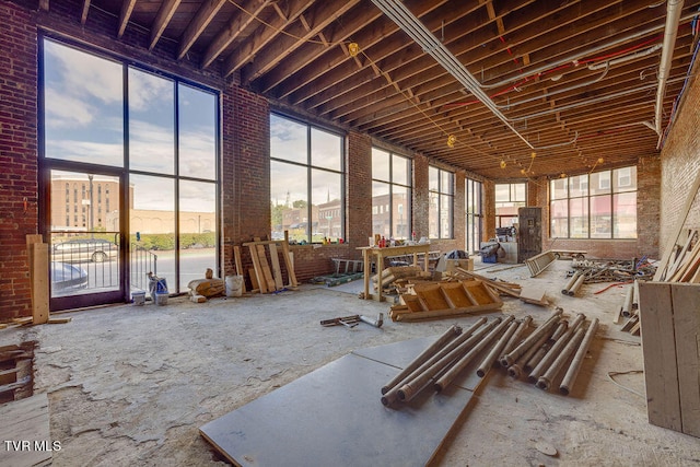 miscellaneous room featuring a high ceiling