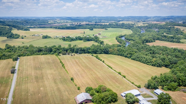 drone / aerial view featuring a rural view