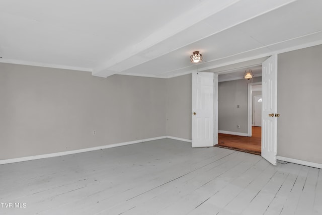 empty room featuring light hardwood / wood-style floors