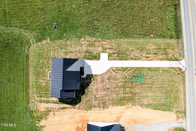 drone / aerial view featuring a rural view