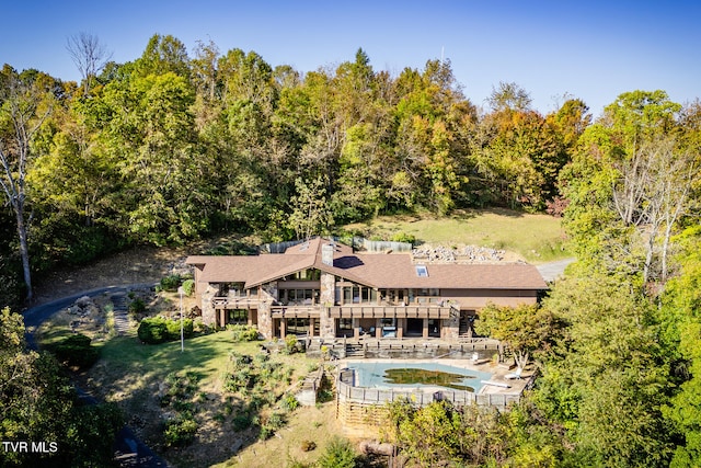 birds eye view of property