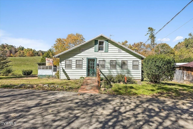 view of bungalow-style home