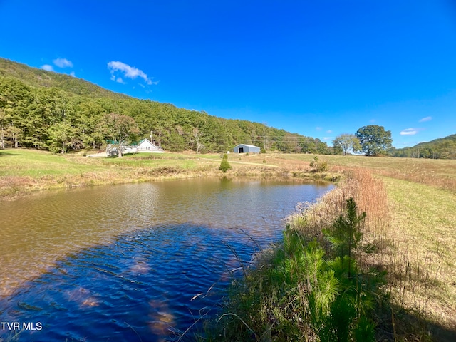 property view of water with a mountain view