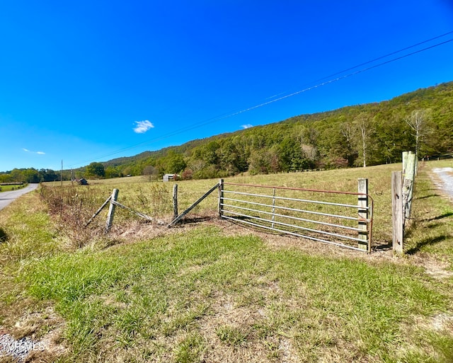 exterior space featuring a rural view