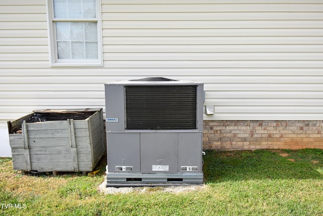 exterior details with central air condition unit