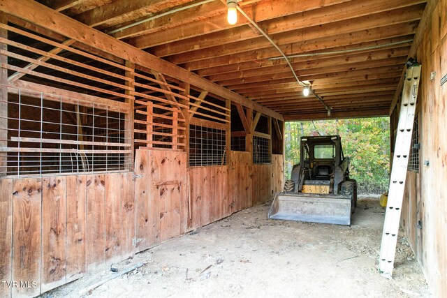 view of stable