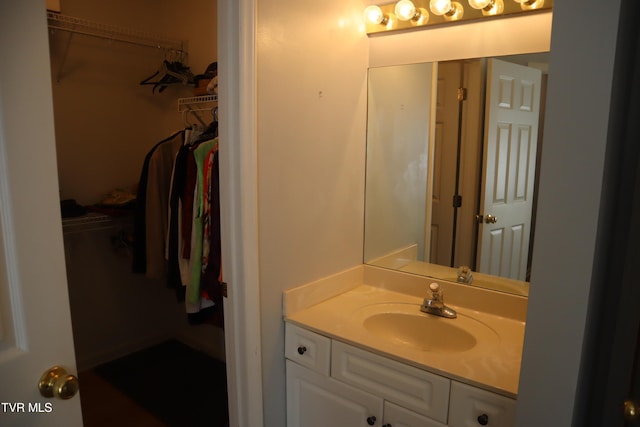 bathroom with vanity