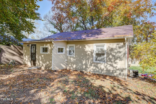 view of back of property