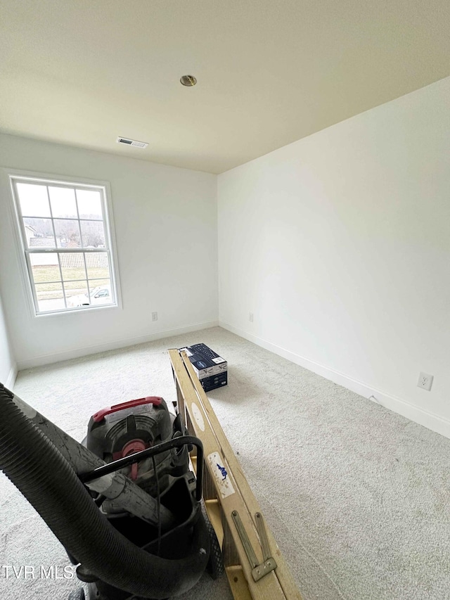 view of carpeted empty room