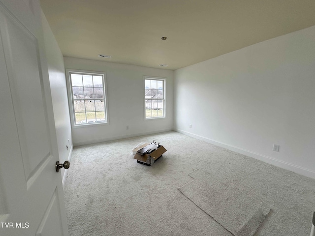 view of carpeted empty room