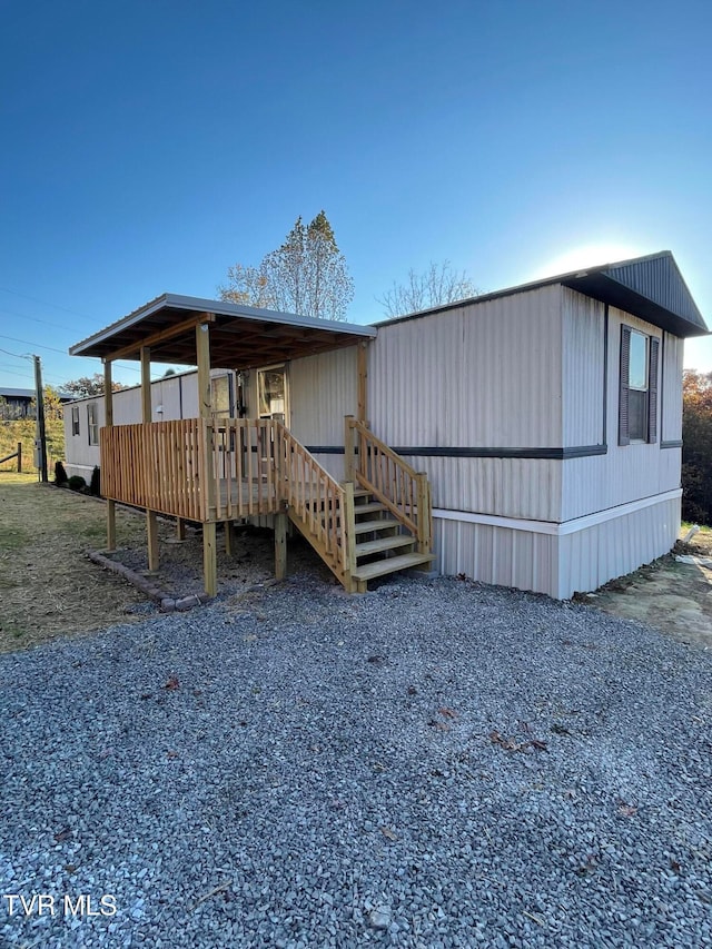 view of manufactured / mobile home