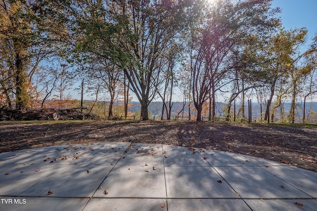 exterior space with a mountain view