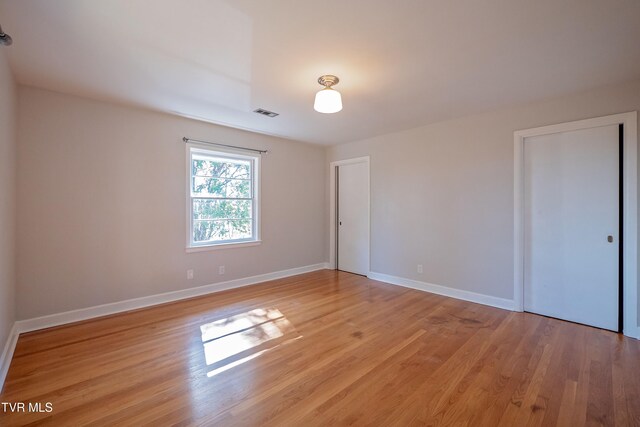 interior space with light wood-type flooring