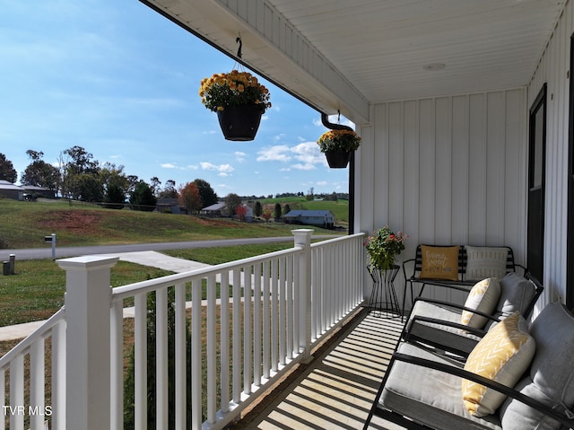 balcony with a porch