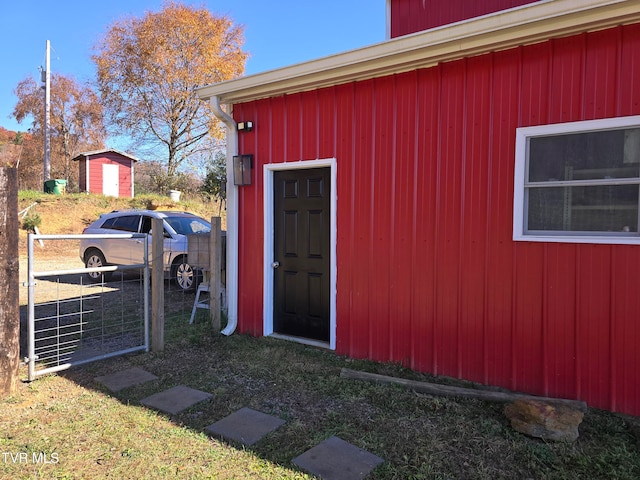 view of outdoor structure