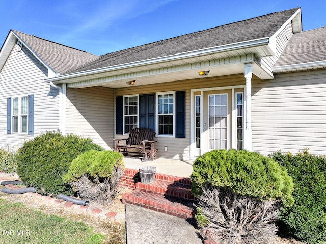 exterior space featuring covered porch