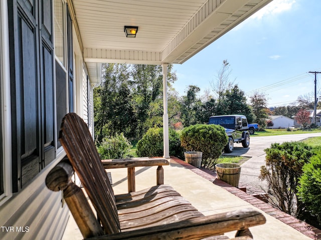 view of patio / terrace featuring a porch