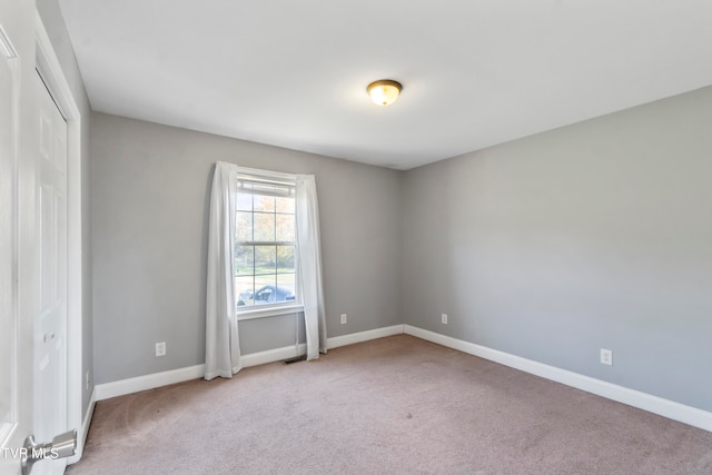 view of carpeted empty room