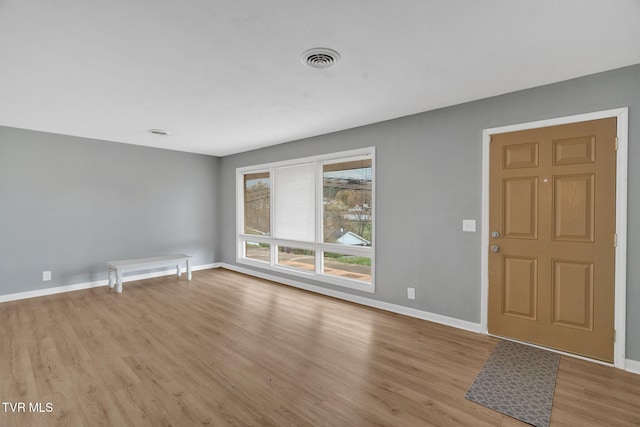 foyer featuring light hardwood / wood-style flooring