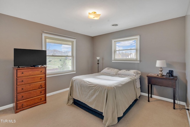 bedroom with carpet flooring