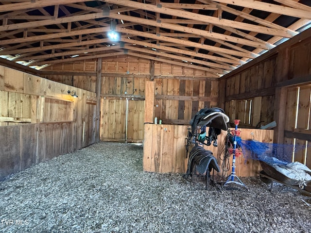 view of horse barn