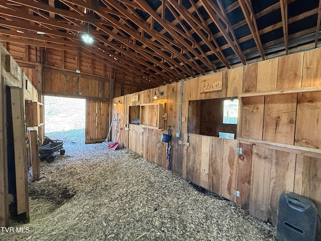 view of horse barn