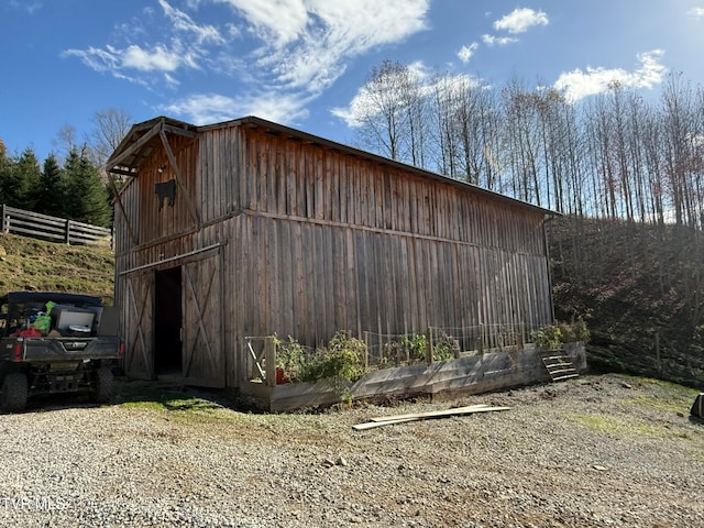 view of outbuilding