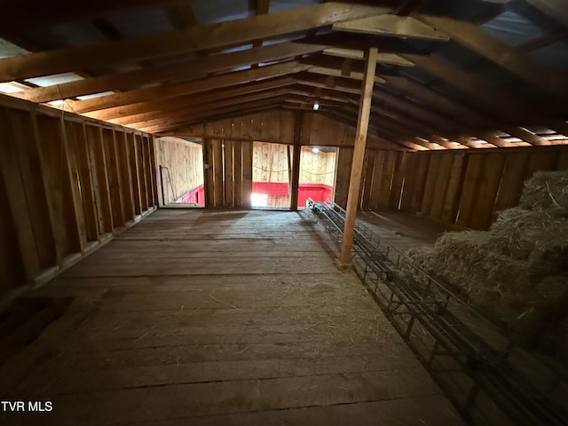 view of attic