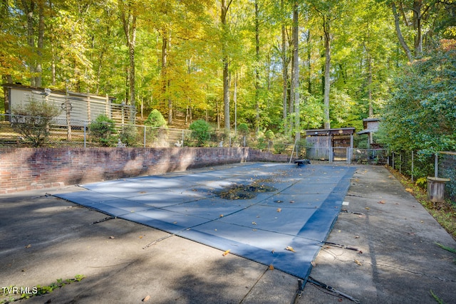 view of pool with a patio area